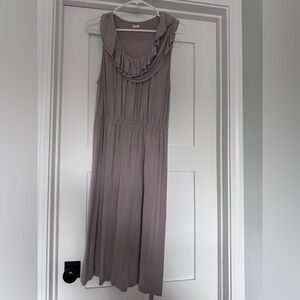 J. Crew Sleeveless Maxi Dress in Soft Gray